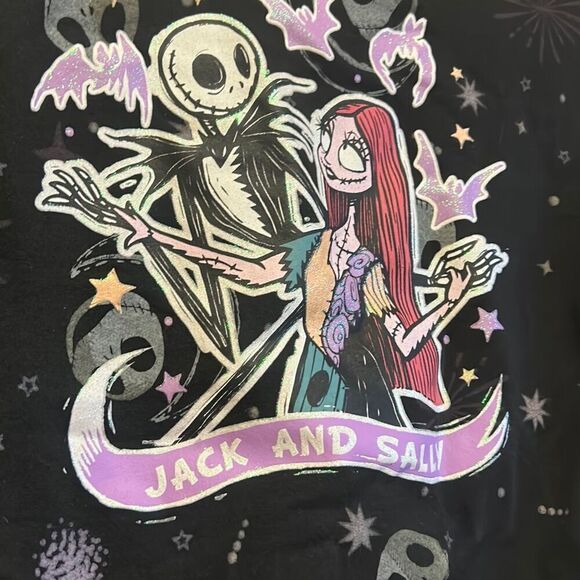 Disney The Nightmare Before Christmas Girls Graphic Fleece Sweatshirt size 6‎ - Picture 4 of 5